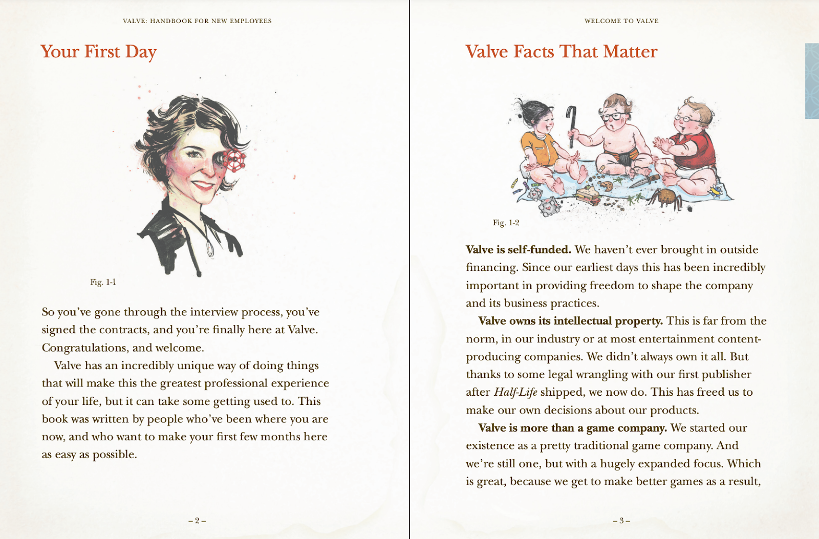 How to create an interesting handbook for an employee? Valve bets on storytelling | Gamfi Blog