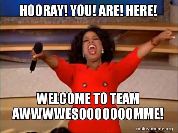 When creating new employee announcement emails, show enthusiasm - but don't overdo it.